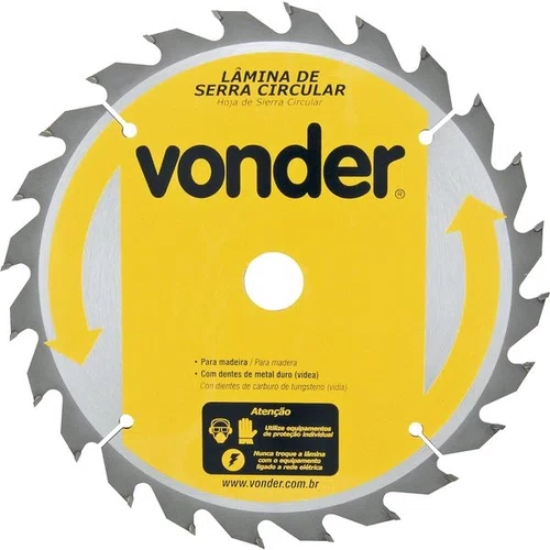 Lâmina de Serra Circular Videa 250X30X24D Vonder