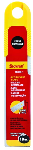 Lamina P/Estilete 18mm Larga C/10Un - REF KS06R-1 - STARRETT