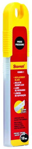 Lamina P/Estilete 18mm Larga C/10Un - REF KS06R-1 - STARRETT