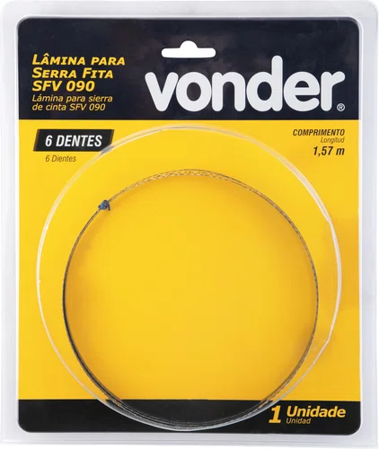Lâmina para Serra Fita SFV090 6 Dentes Polida Vonder