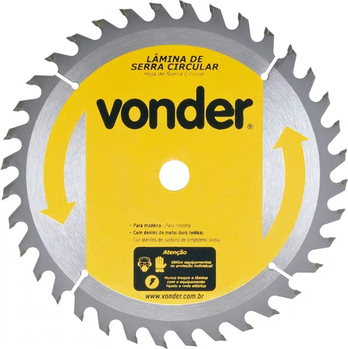 Lâmina para Serra Circular Vídea 185 x 16 mm 36 Dentes Vonder