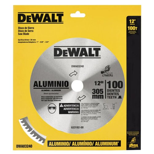 Lâmina Serra Esquadria 12" 100 Dentes Aluminio DWA03240 DeWalt