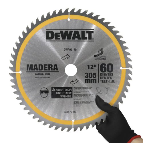 Lâmina Serra Esquadria 12" 60 Dentes Madeira DWA03140 DeWalt