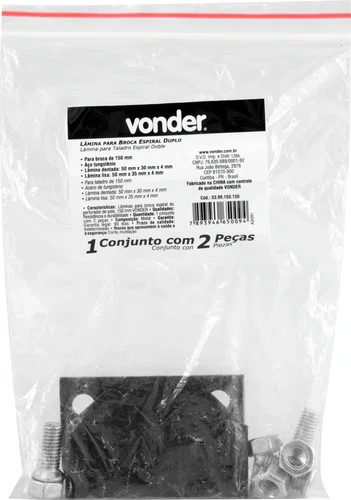 Lâminas para Broca Espiral Perfurador de Solo 150mm PSV 520 Vonder