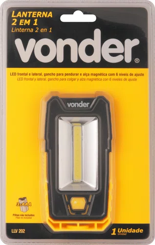 Lanterna 2 em 1 Magnet LED COB LLV 202 Vonder