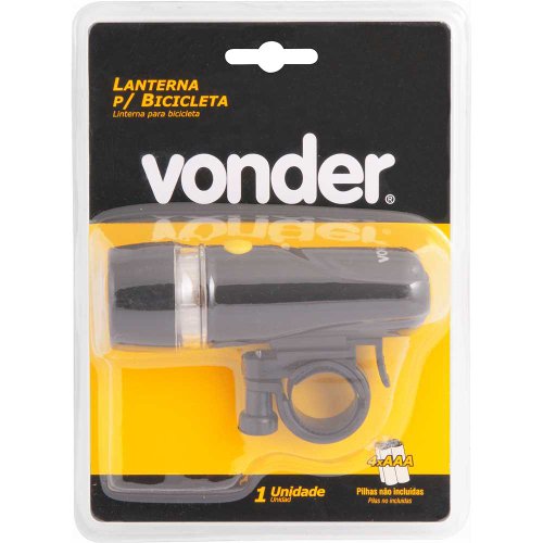 Lanterna Dianteira para Bicicleta LED com Suporte Vonder
