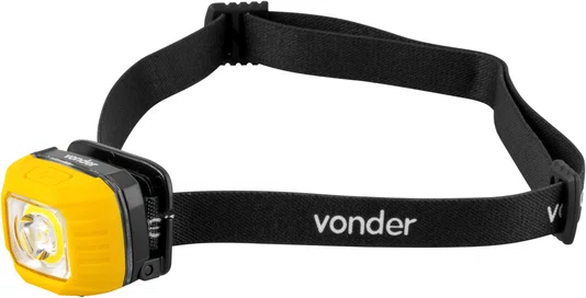Lanterna de Cabeça Recarregável LED COB/CREE LCV003 Vonder