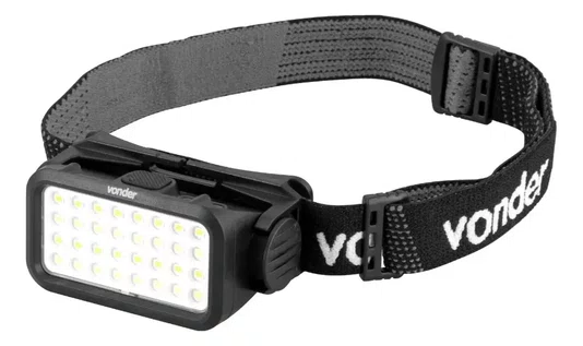 Lanterna para Cabeça Recarregável 32 LEDs LCV032 8075032000 – Vonder