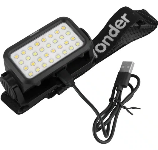Lanterna para Cabeça Recarregável 32 LEDs LCV032 8075032000 – Vonder