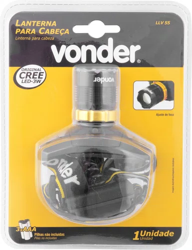 Lanterna de Cabeça SuperLED Cree LLV55 Vonder