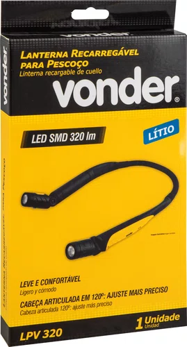 Lanterna para Pescoço Recarregável LPV 320 Vonder