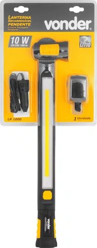 Lanterna Recarregável Pendular 10W COB LR1000 Vonder