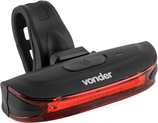 Lanterna Traseira Recarregável para Bicicleta Vonder