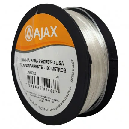Linha Para Pedreiro 100M Transparente Lisa A06052 Ajax