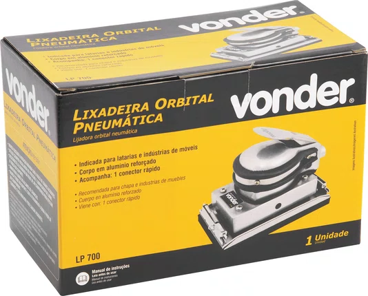 Lixadeira Orbital Pneumática LP 700 Vonder