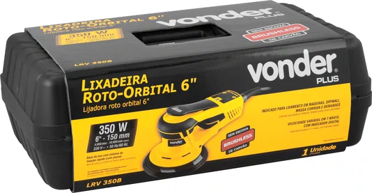Lixadeira R. Orbit 6" 5.0LRV350B 127V Vonder