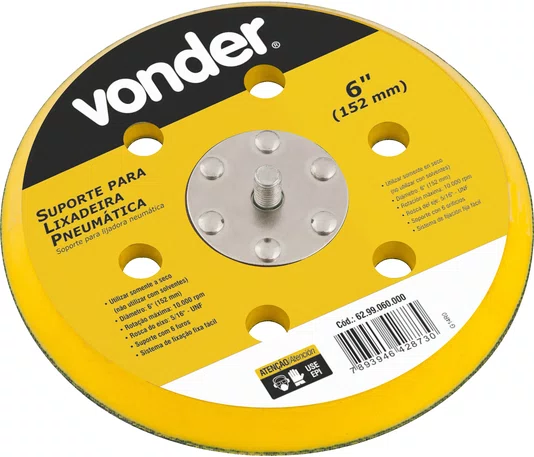Lixadeira Roto Orbital Pneumática LP610 Vonder