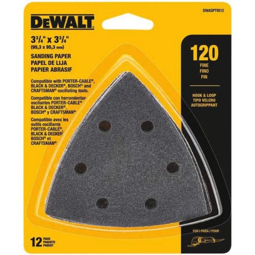 Lixas Triângulo Plumada para Multiferramenta Oscilante GR120 DWASPTRI12 Dewalt