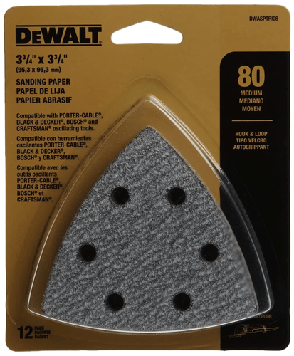 Lixas Triângulo Plumada para Multiferramenta Oscilante GR80 DWASPTRI08 Dewalt