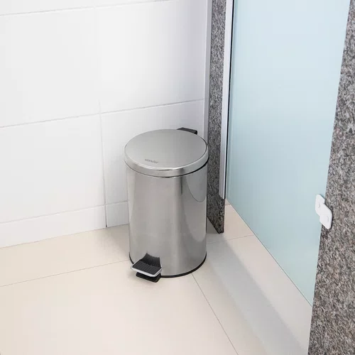 Lixeira Redonda 12L Inox Vonder