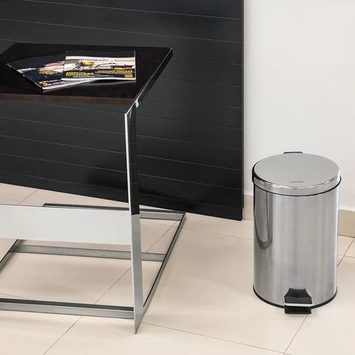 Lixeira Redonda 12L Inox Vonder