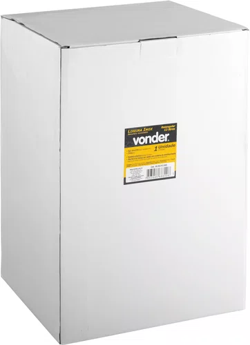 Lixeira Retangular 12L Aço Inox com Pedal Vonder