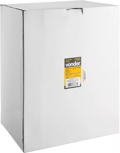 Lixeira Retangular 20L Branca Vonder
