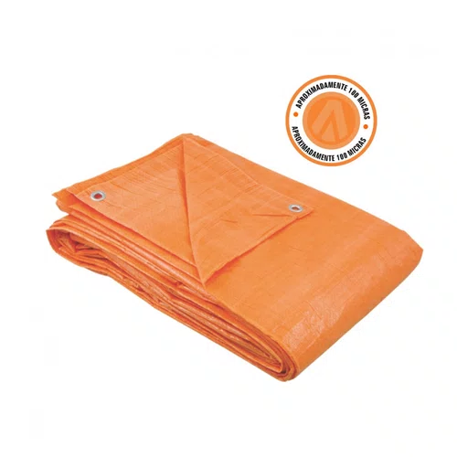 Lona Polietileno 3 X 2M Laranja 100 Micras A08022 Ajax