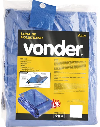 Lona de Polietileno Azul 8 x 7 m Vonder
