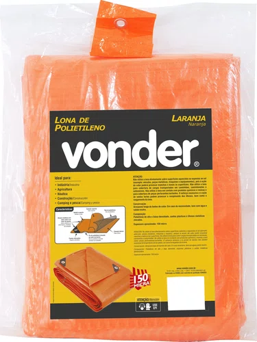Lona de Polietileno Laranja 12 x 10 m – Vonder