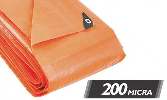 Lona Reforçada Laranja 6 x 4 m Vonder Plus
