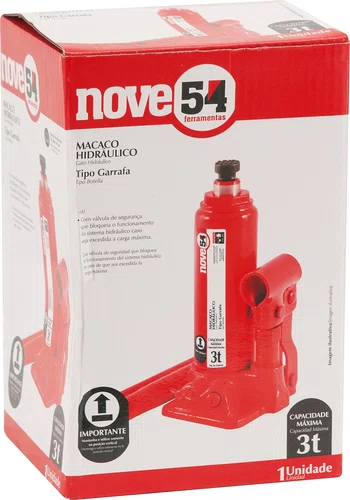 Macaco Garrafa Hidráulico 3 Toneladas Modelo 954 Vonder