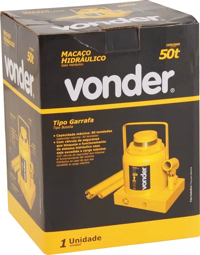 Macaco Garrafa Hidráulico 50Ton com Cabo Vonder