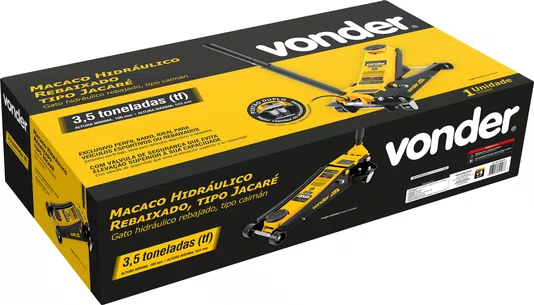 Macaco Jacaré Hidráulico Vonder 3,5 Toneladas Pistão Duplo