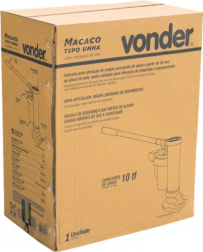 Macaco Tipo Unha 10 Toneladas Vonder