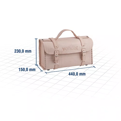 Maleta de Couro 44 cm Marrom para Ferramentas – Vonder