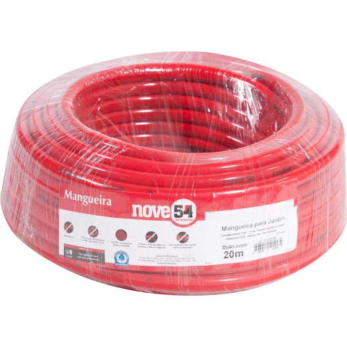 Mangueira PVC para Jardim 1/2" 20M Vermelha 3121200001 Nove54