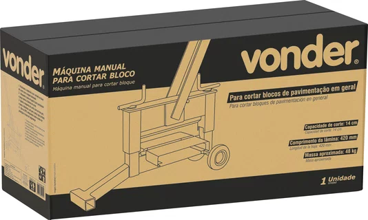 Máquina Manual para Cortar Bloco Vonder