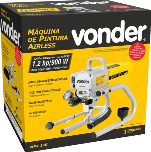 Máquina de Pintura Airless 1,2 hp 220V MPA120 Vonder