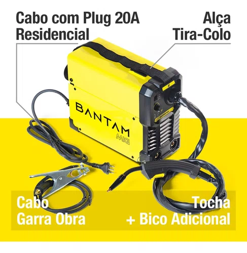 Máquina De Solda Inversora Bantam Mig 130 127/220V Esab