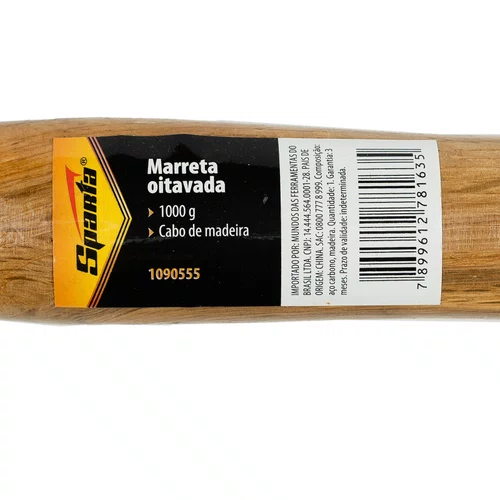 Marreta Oitavada 1000g Cabo Madeira 1090555 Sparta