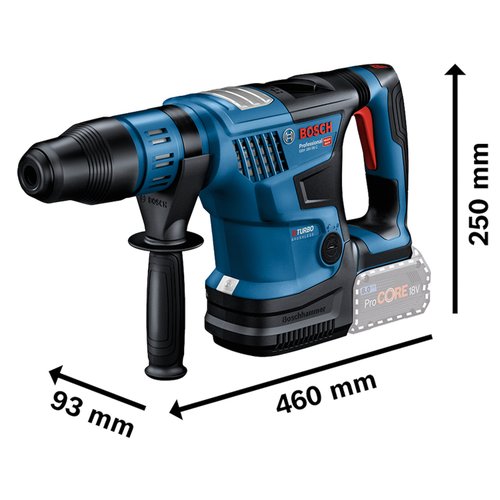 Martelete Combinado SDS-MAX Bosch 18V 7J GBH 18V-36 C BITURBO BL