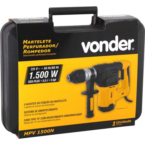 Martelete Combinado SDS-PLUS 1500W 220V 5,5J MPV1500 Vonder