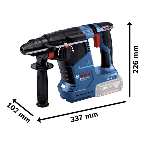 Martelete Combinado SDS-PLUS Bosch 18V 2,4J GBH 187-LI BL