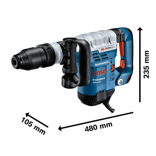 Martelete Demolidor Bosch SDS-MAX 1150W 220V 8,3J GSH 5CE