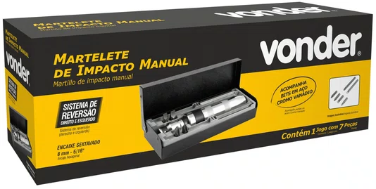 Martelete de Impacto Manual com Sistema de Reversão Vonder