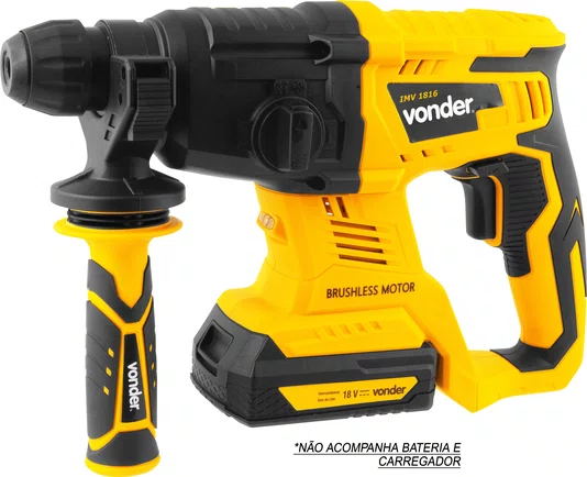Martelete Perfurador e Rompedor a Bateria 18V IMV1816 Sem Bateria e Carregador Vonder