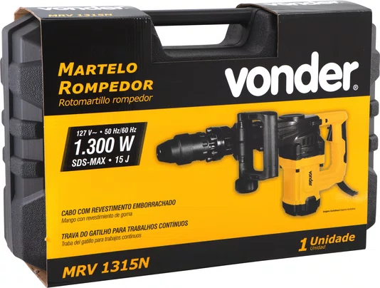 Martelete Rompedor MRV1315N 15J 127V Vonder