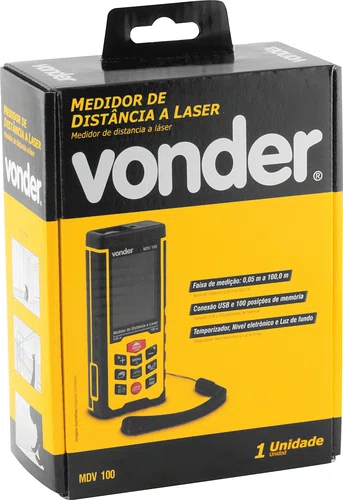 Medidor de Distância a Laser 100m MDV100 Vonder