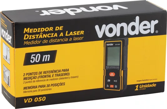 Medidor de Distância a Laser 50m Vonder050 Vonder